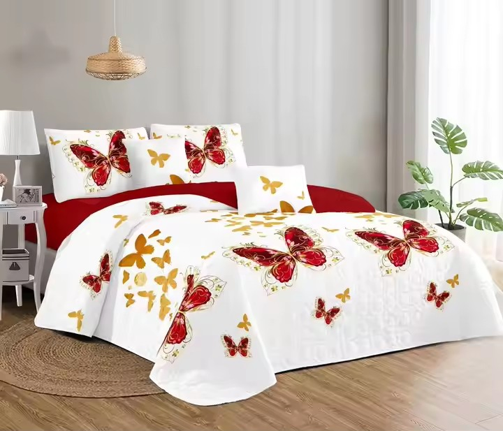 Customized Quilt Bedding Set Hot Sale 4 Piece Bedspreads King/Queen Size All Season Quilt Blanket for Bed