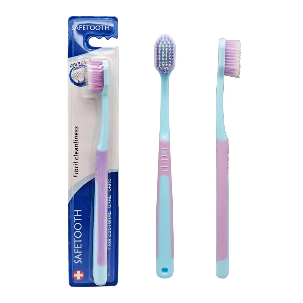 Hot Selling Custom Logo Antislip Handle Adult Toothbrush