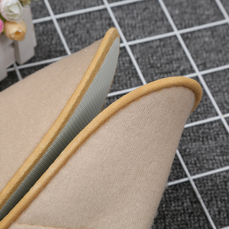 Indoor High Quality Wholesale Custom Logo Soft Hotel Slipper