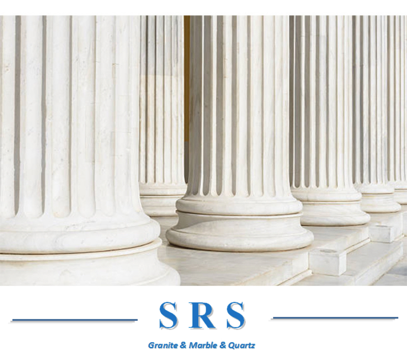 Natural Marble & Granite Stone Columns for Hotel/Villa/Shopping Mall/Infrastructual Projects Decoration