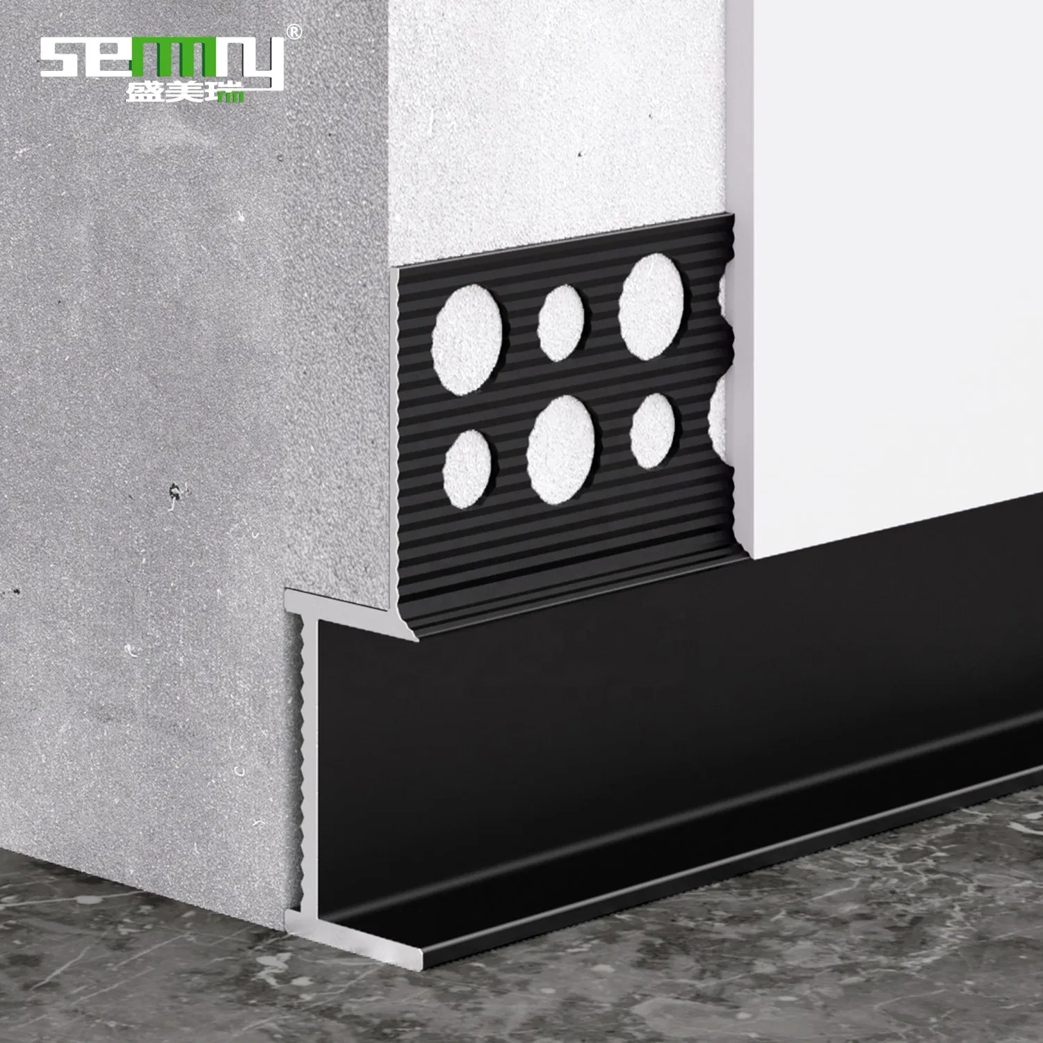 Skirting Board Embedded Wall Panel and Concealed Skirting Board