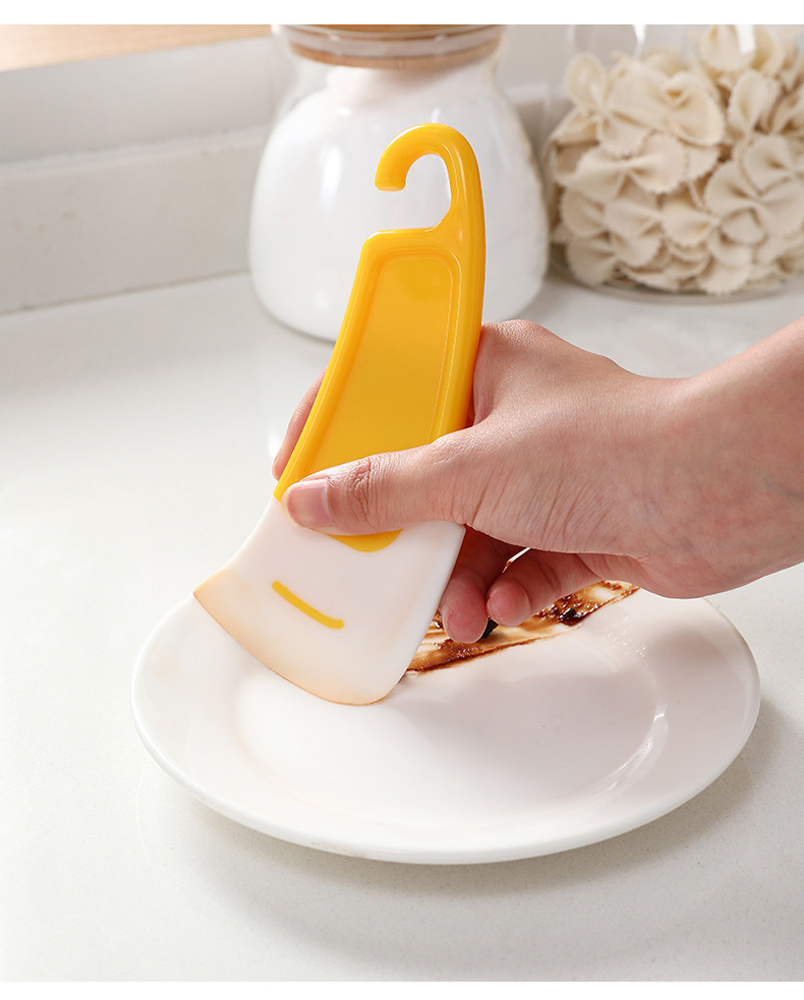 Kitchen Baking Silicone Cleaning Scraper Cake Scraper