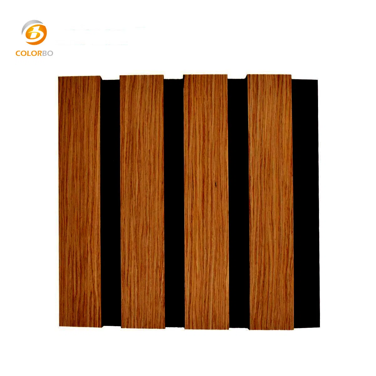 PET BLACK 21 mm thickness wood wool acoustic groove panel