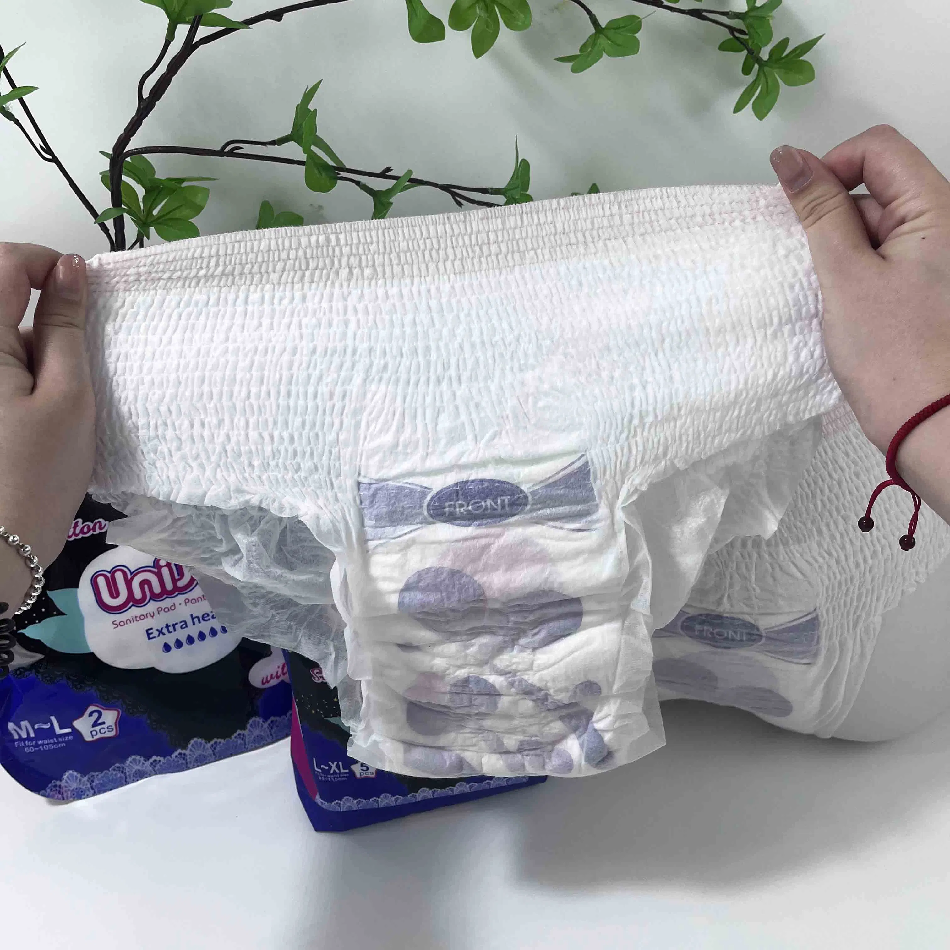 Disposable Underwear Pants Sanitary Napkin for Night Use