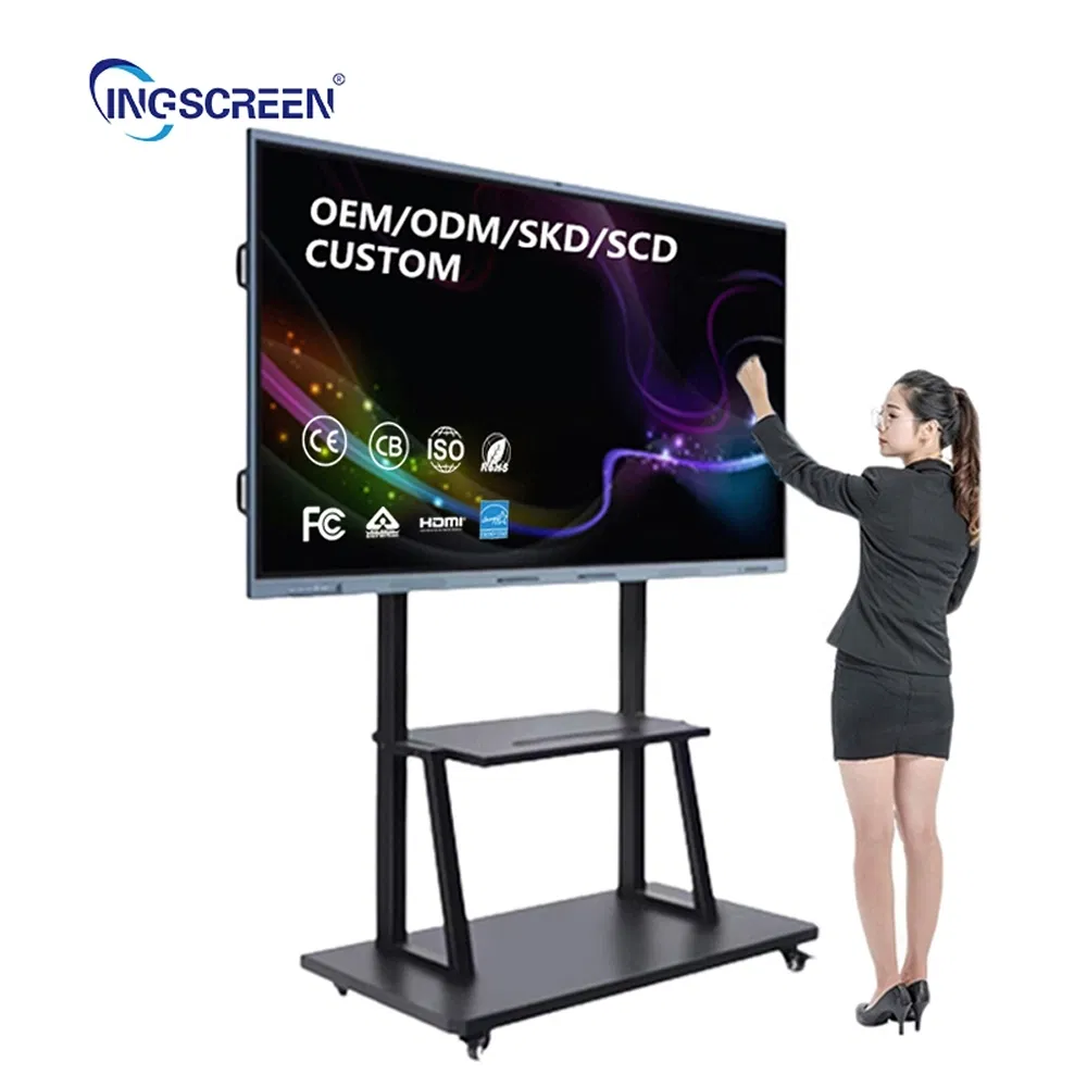 Hidden Interface Adjustable Height Custom All-in-One Meeting Education Digital Smart Interactive Board