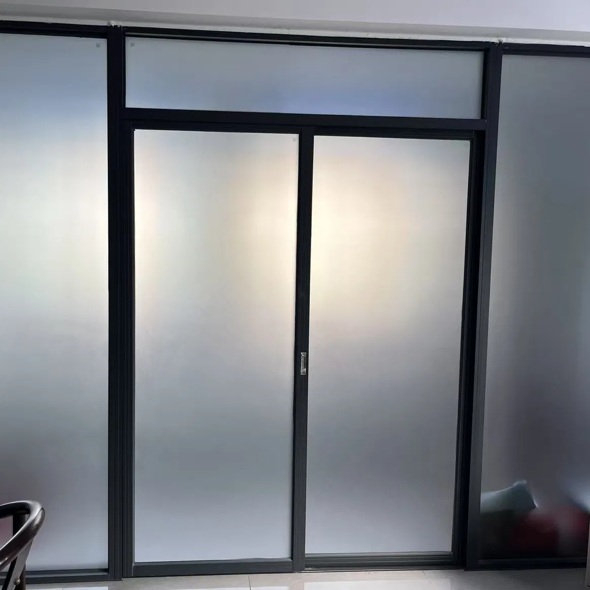 Obscured Frosted Glass Office Sliding Door for Interior Partition Glass Wall