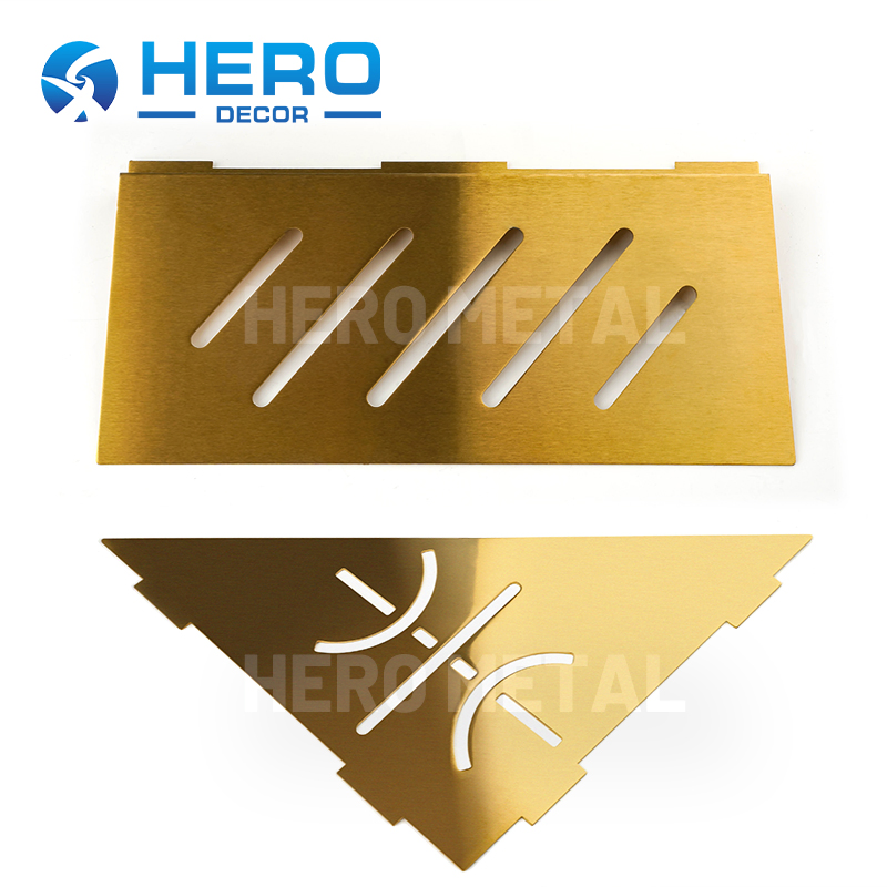 Угловая полка для душа Hero Metal из нержавеющей стали