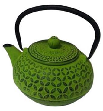 1.0L High Quality Green Cast Iron Teaware with Infuser