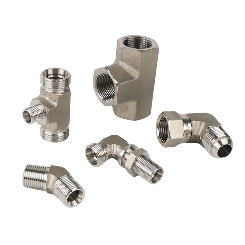 Гидравлический фитинг 90° 2J9 с накидной гайкой, нержавеющая сталь