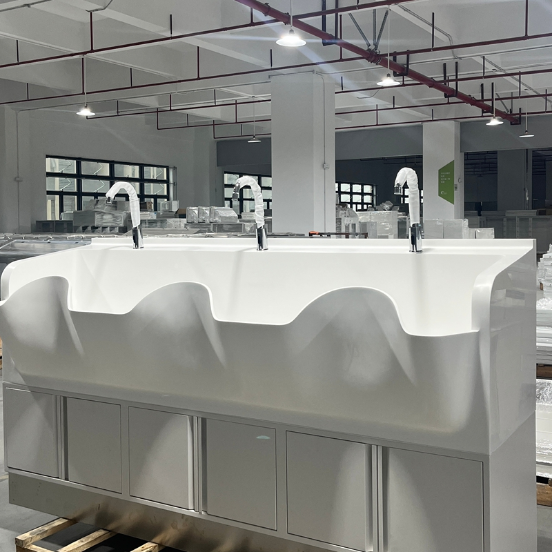 DuPont Automatic Sinks Corian Medical Hand Wash Sink for Hospital Furniture
