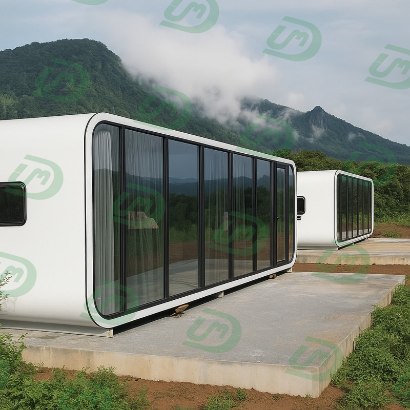 Luxury Container House Balconies Modular Portable Mobile Prefabricated Apple Cabin