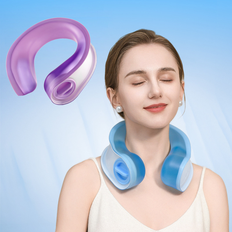 Neck Cooling Tube Cooling Neck Wrap Reusable Neck Cooler Ice Ring Wearable Body Cooling Products for Summer Heat