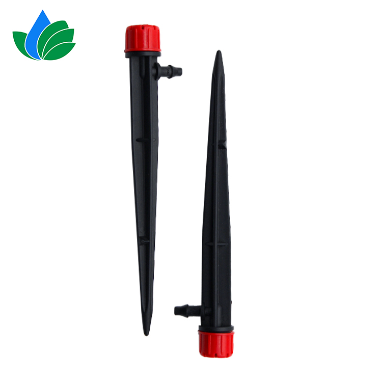 14-70L/H 13cm Height Adjustable Plastic Dripper with Stake for Garden Irrigation