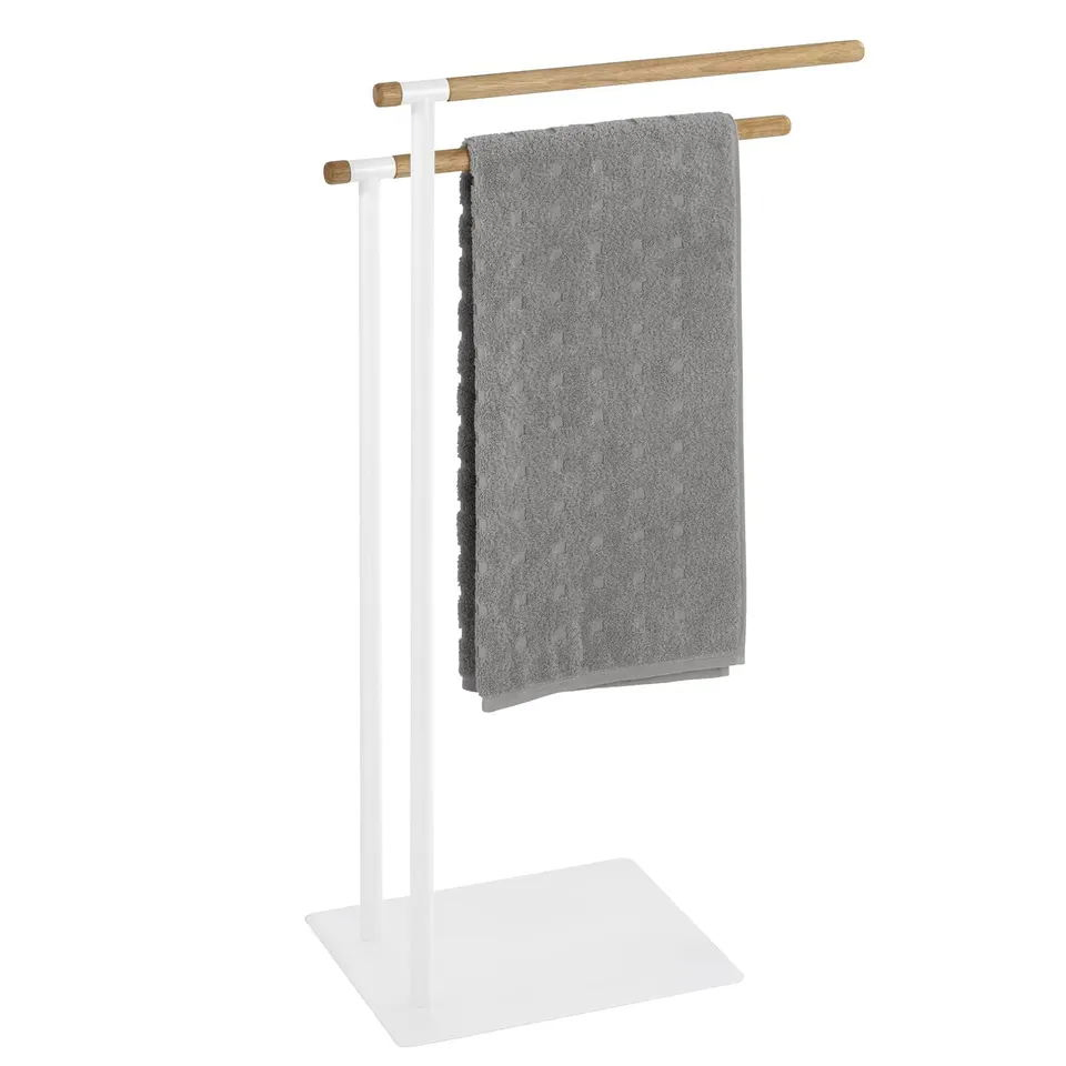 Modern Popular Two-Layer Household Bamboo Towel Rack