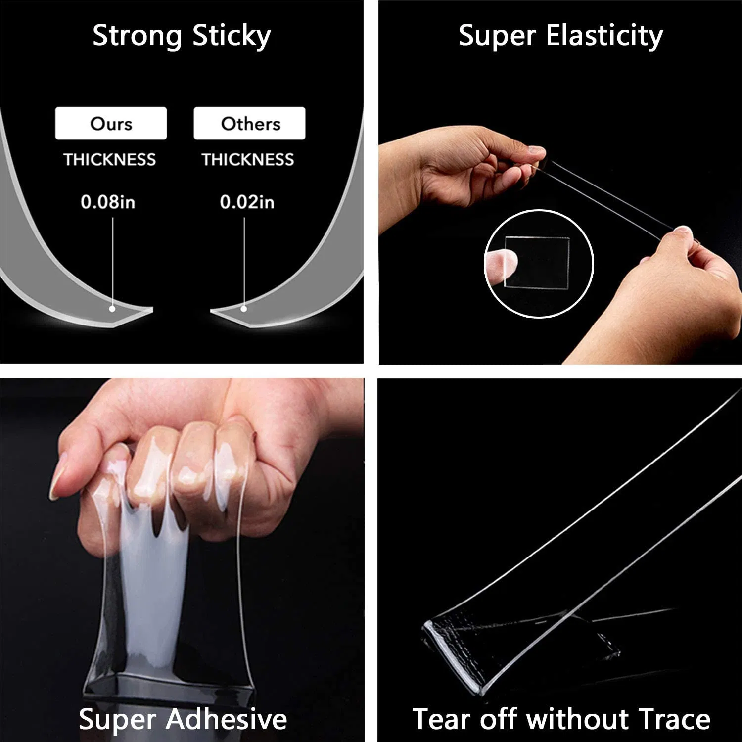 High Viscosity Jumbo Roll Premium Waterproof Nano Tape Double Sided Nano Tape