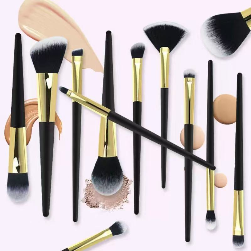 Cross Border Eyeshadow Lip Foundation Concealer Loose Powder Brow Makeup Brush Set