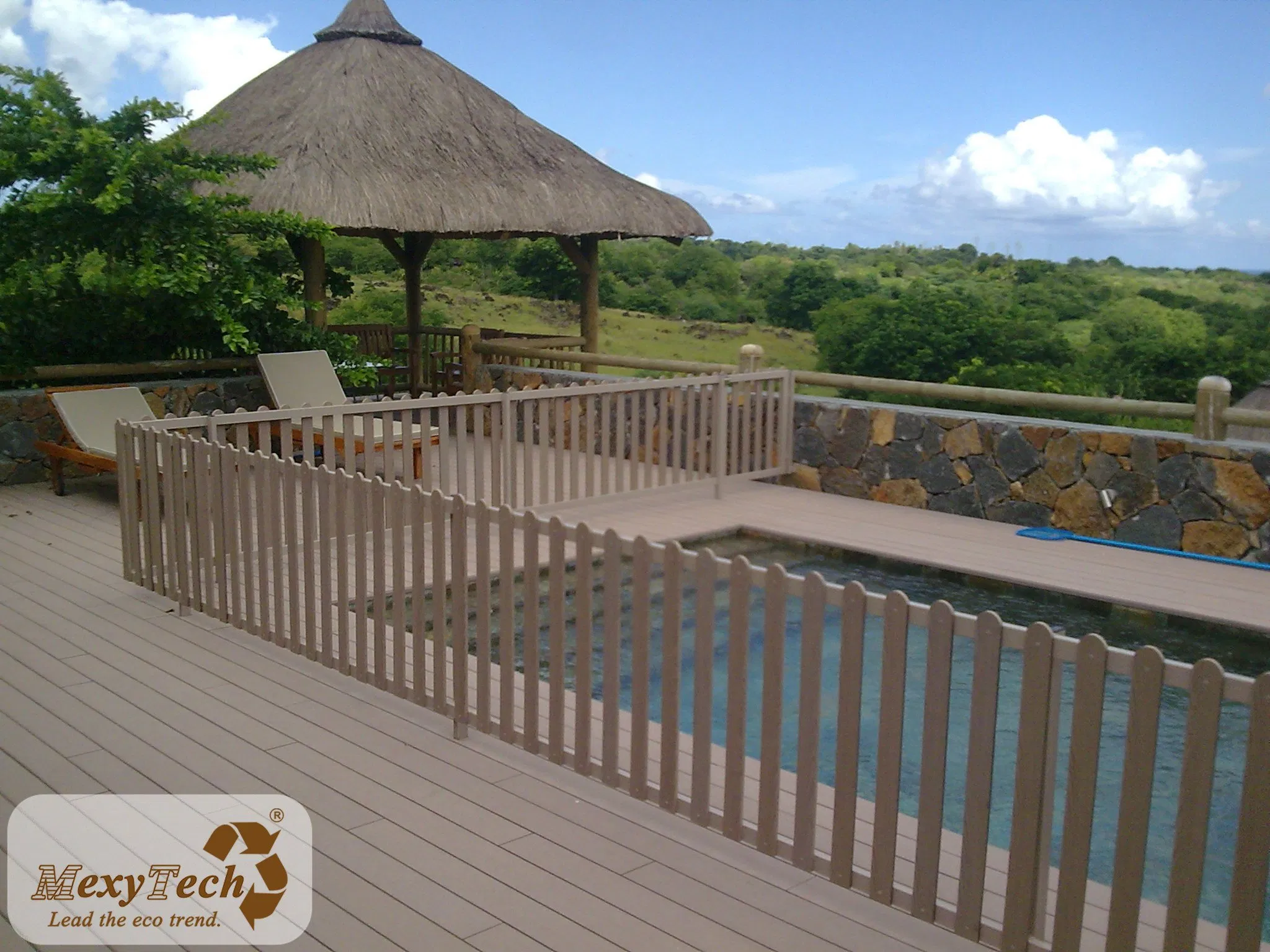 Wood Grain Texture WPC Wild Life Decking 140*23mm