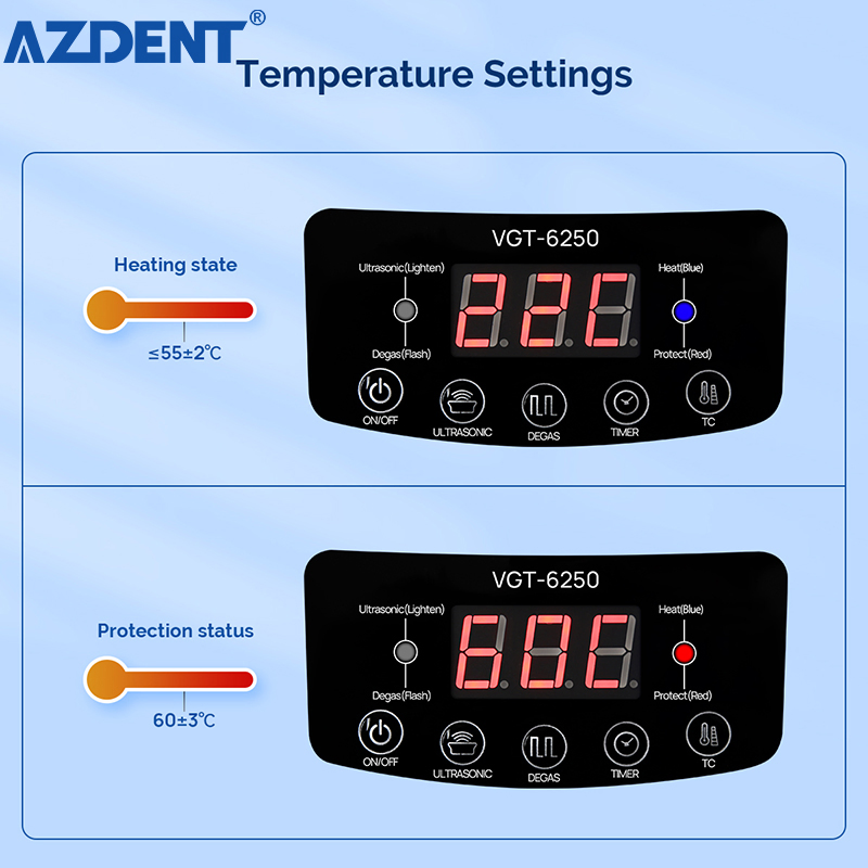 Portable Electric Lab Ultrasonic Cleaner 2500ml Touch Screen Digital Ultrasonic Cleaners