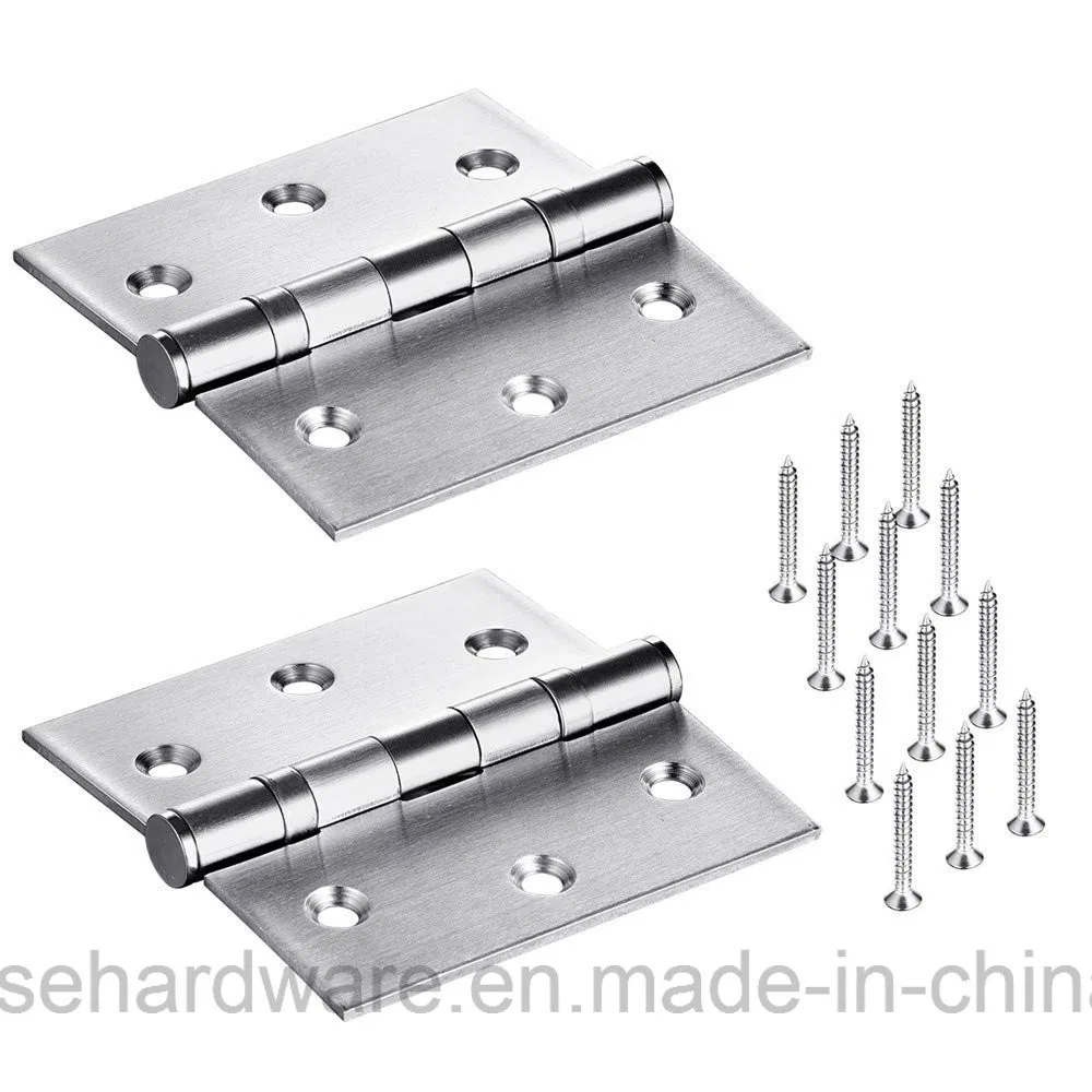 Stainless Steel Hinges 3.5" X 3.5" Door Hinge with Brushed Nickel