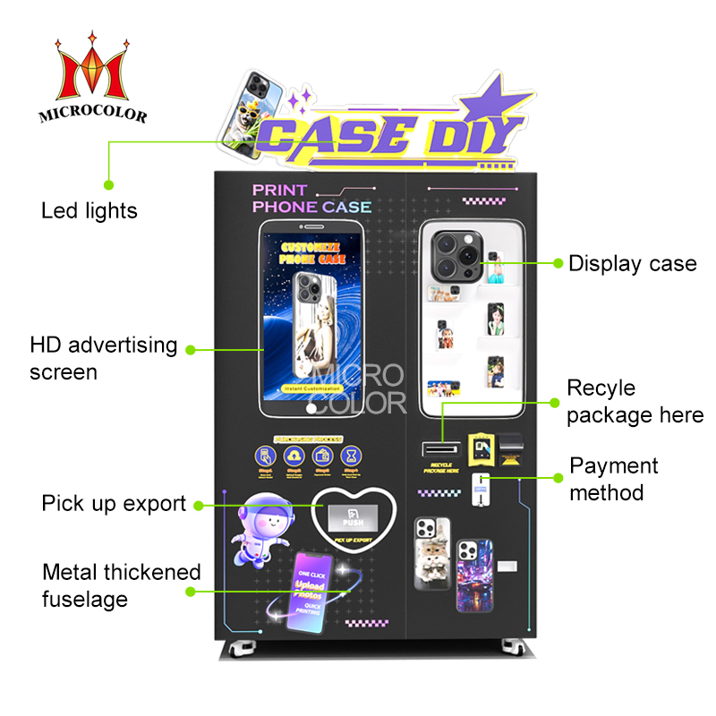 Manufacture Automatic Phone Case UV Printing Machine Silicone Phone Case Vending Machine for All Phones Brands