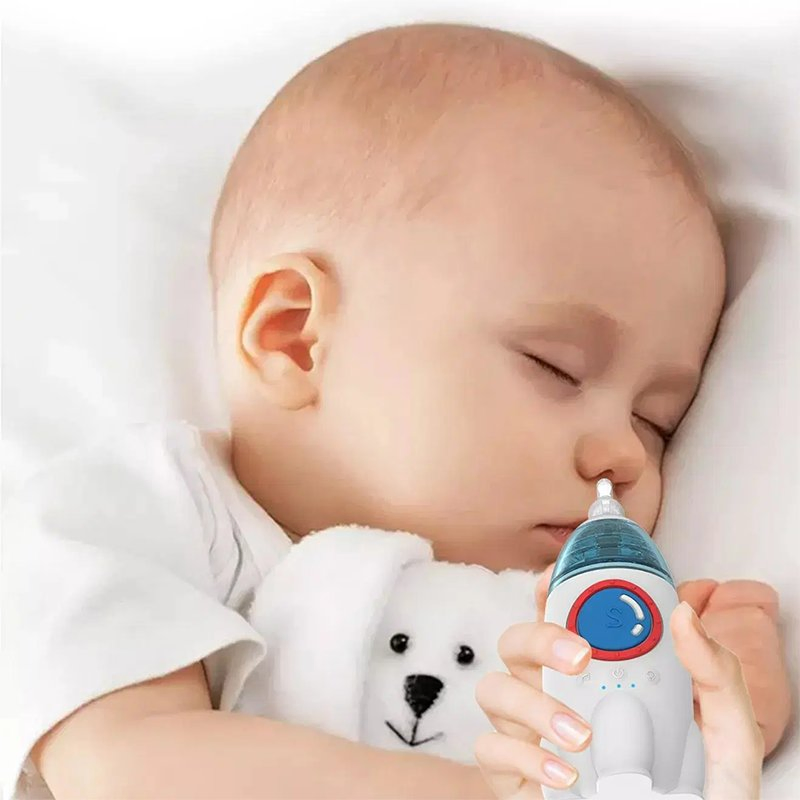 Factory Price Built-in Music Rechargeable Baby Nasal Cleaner Silicone Electric Baby Nasal Aspirator