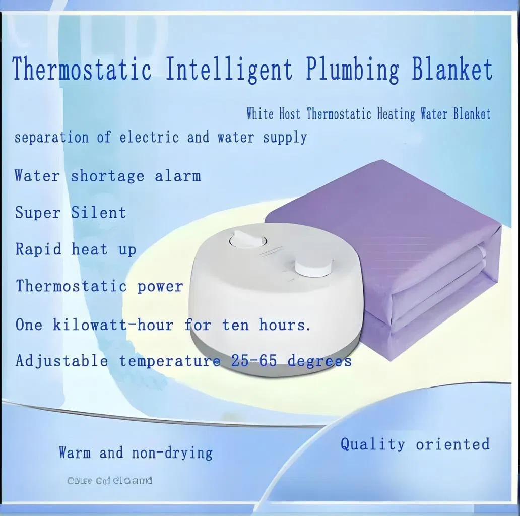 Luxury Electric Blanket Comfortable Heating Blanket, Adjust Temperature Water Heated Mattress with Safe and Silent