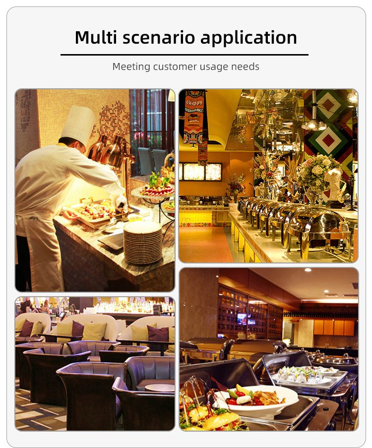 Commercial Modern Stainless Steel Fuel Chafing Dish for Hotel Restaurant