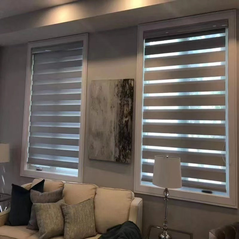 Easy Installation Customised Size Zebra Blind Manual Control Window Blinds