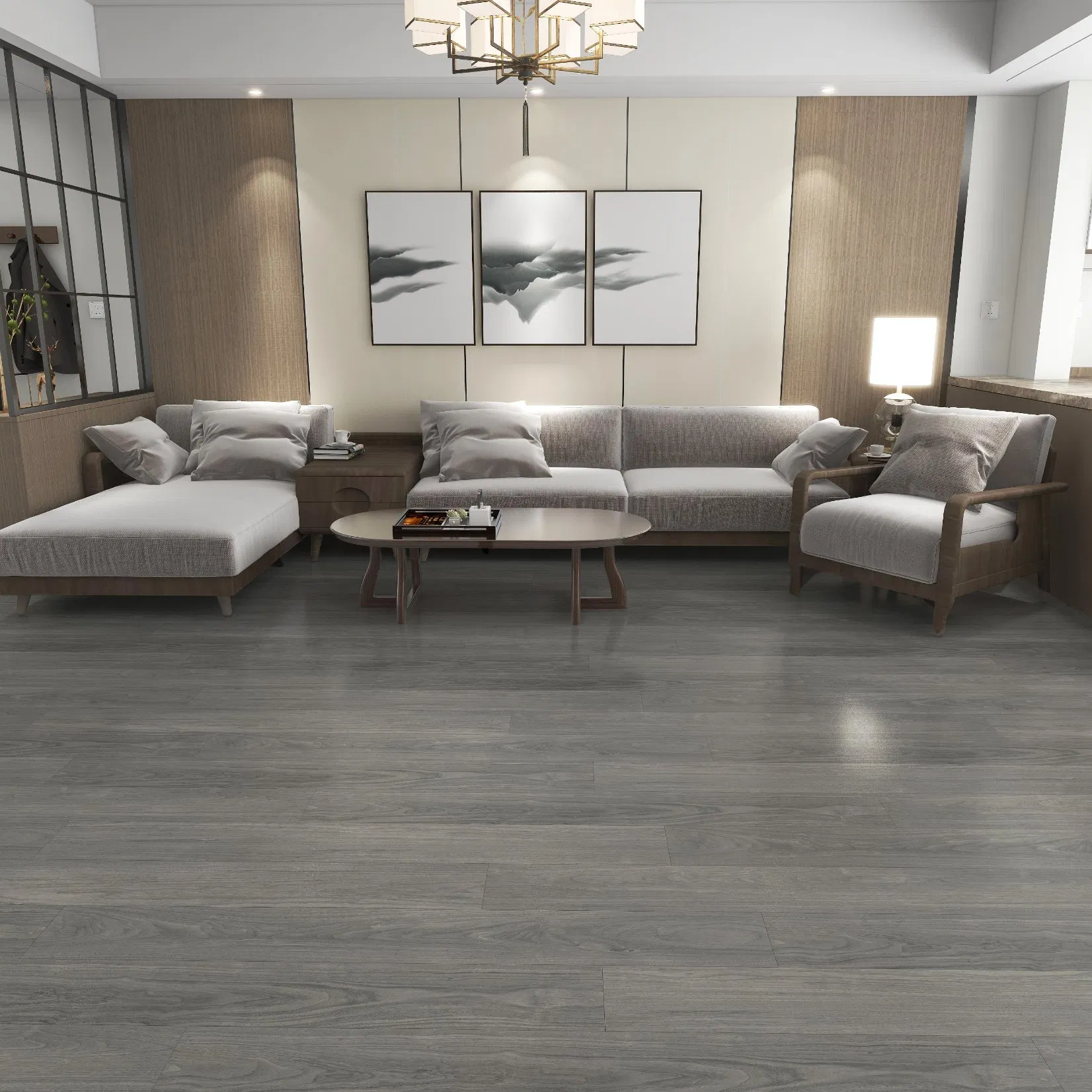 Водостойкий ламинат и SPC плитка 8-12 мм, V-паз