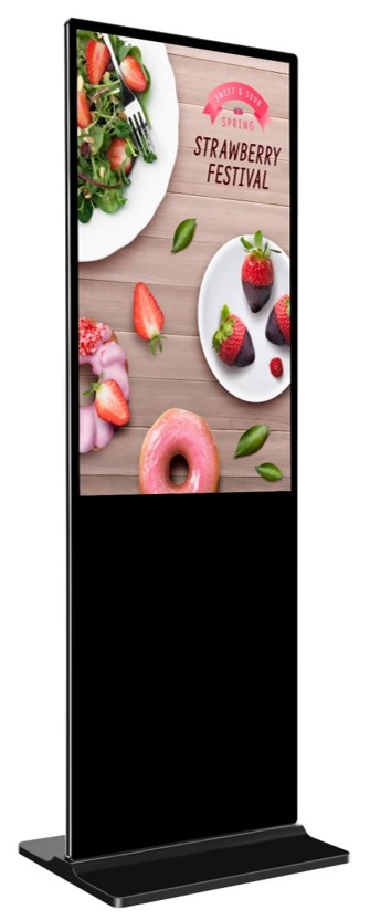 Interactive Floor Standing Digital Kiosk for Advertising Solutions