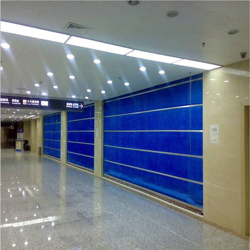China Supplier Fireproof Inorganic Fabric Fire Rated Roller Shutter Door