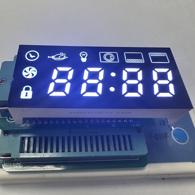 Pure White 7 Segment LED Display for Oven Timer Control