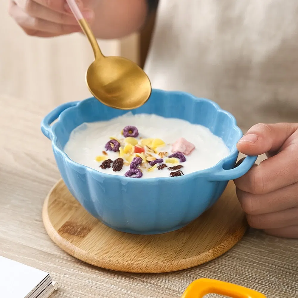 Outstanding Quality Anti Slip Ceramic Ramen Bowl for Relatives and Friends Gatherings