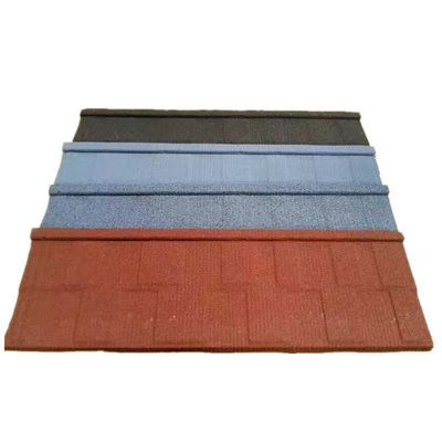 Металлочерепица каменная Shingle Tile, голубая