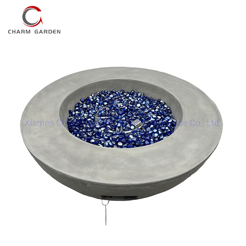 Reflective Fire Glass Fireplace Glass for Gas Fire Pit Tables Luminous Crushed Fire Pit Glass