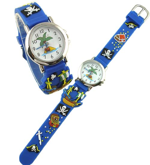 Children's Wristwatch Japan Movement Kids Silicone Watch with Football