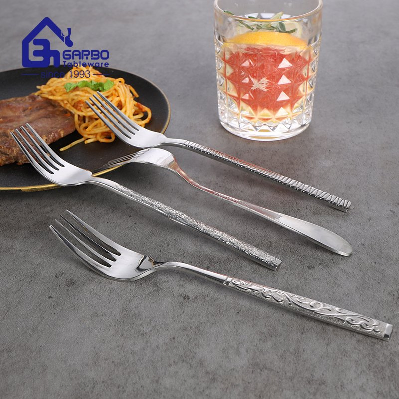 Tock Stainless Steel Dinner Fork Silver Flatware Forks Sets Table Fork 6PCS Sets Stainless Steel Flatware Table Forks Dinner Forks Set of 6 Pieces Middle East