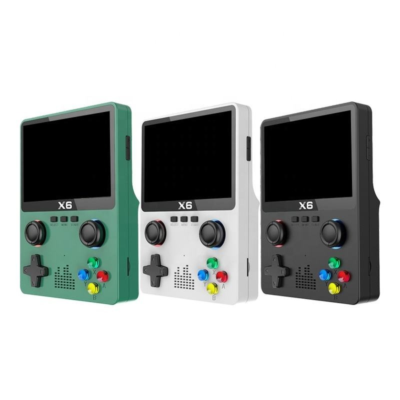 Портативная ретро-консоль X6 с большим экраном и 10000+ игр