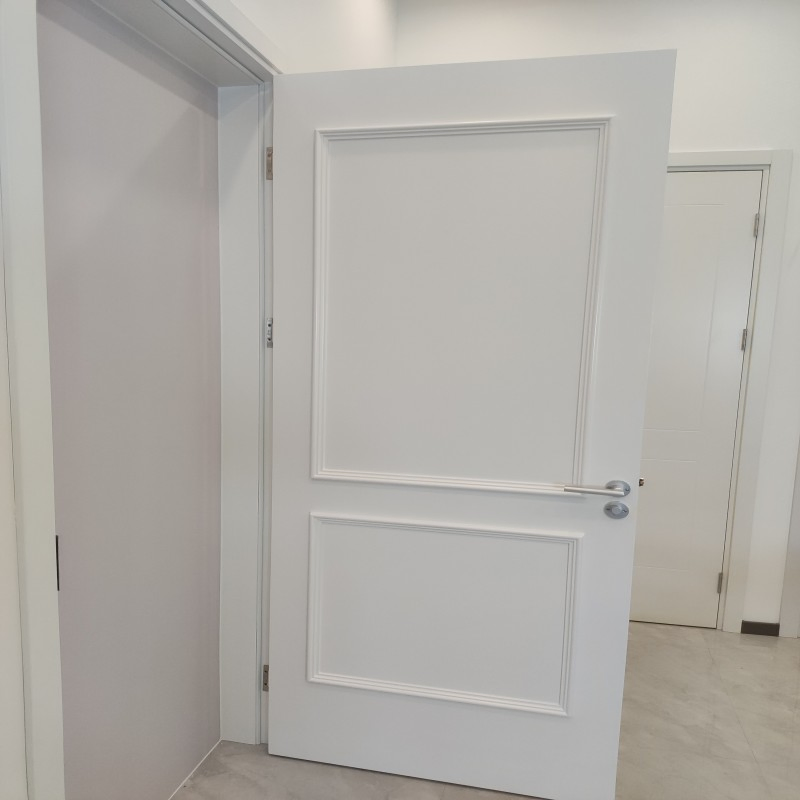 White Lacquered WPC Waterproof Door