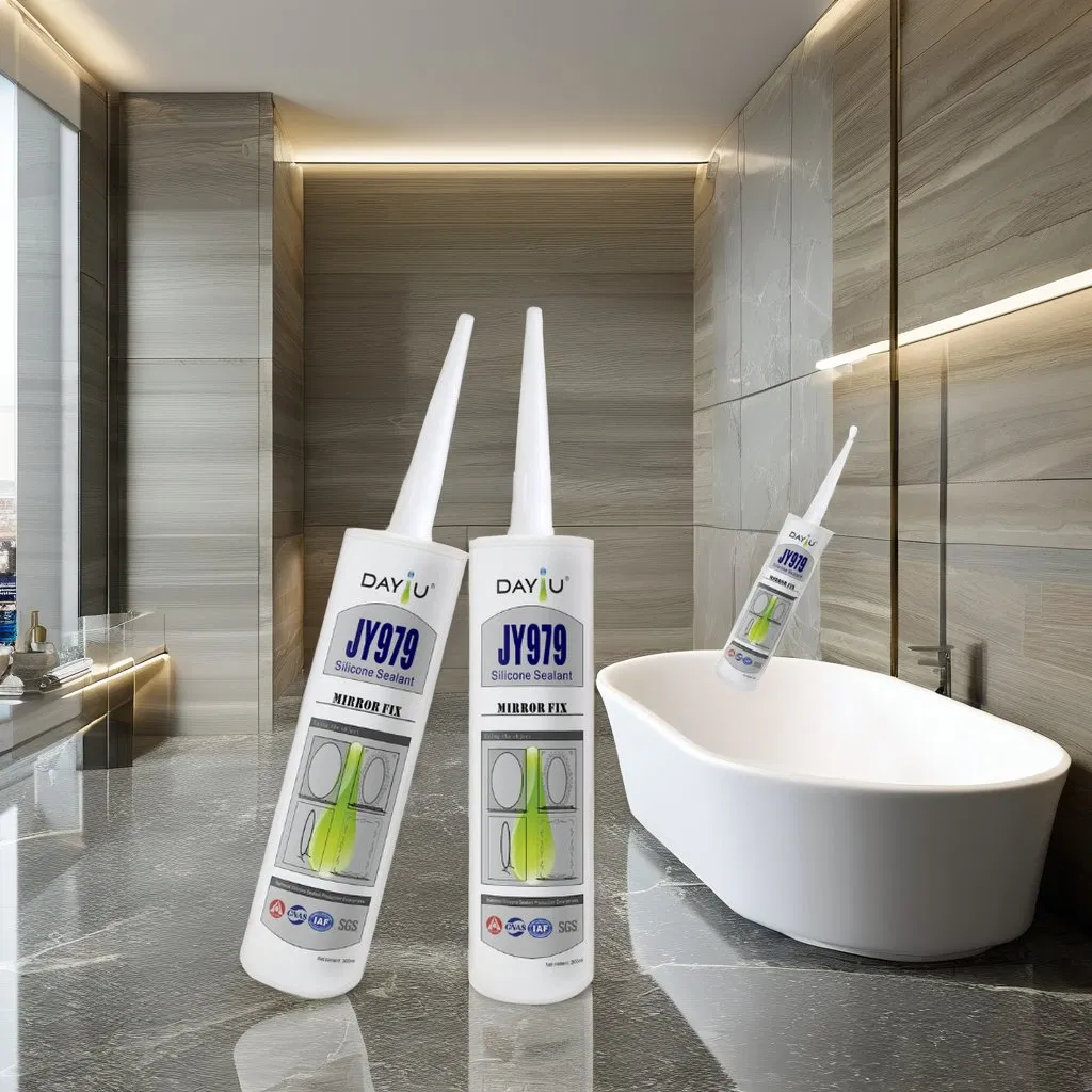 Jy979glass Fixing Silicone Rubber Waterproof Neutral Mirror Fix Silicone Sealant