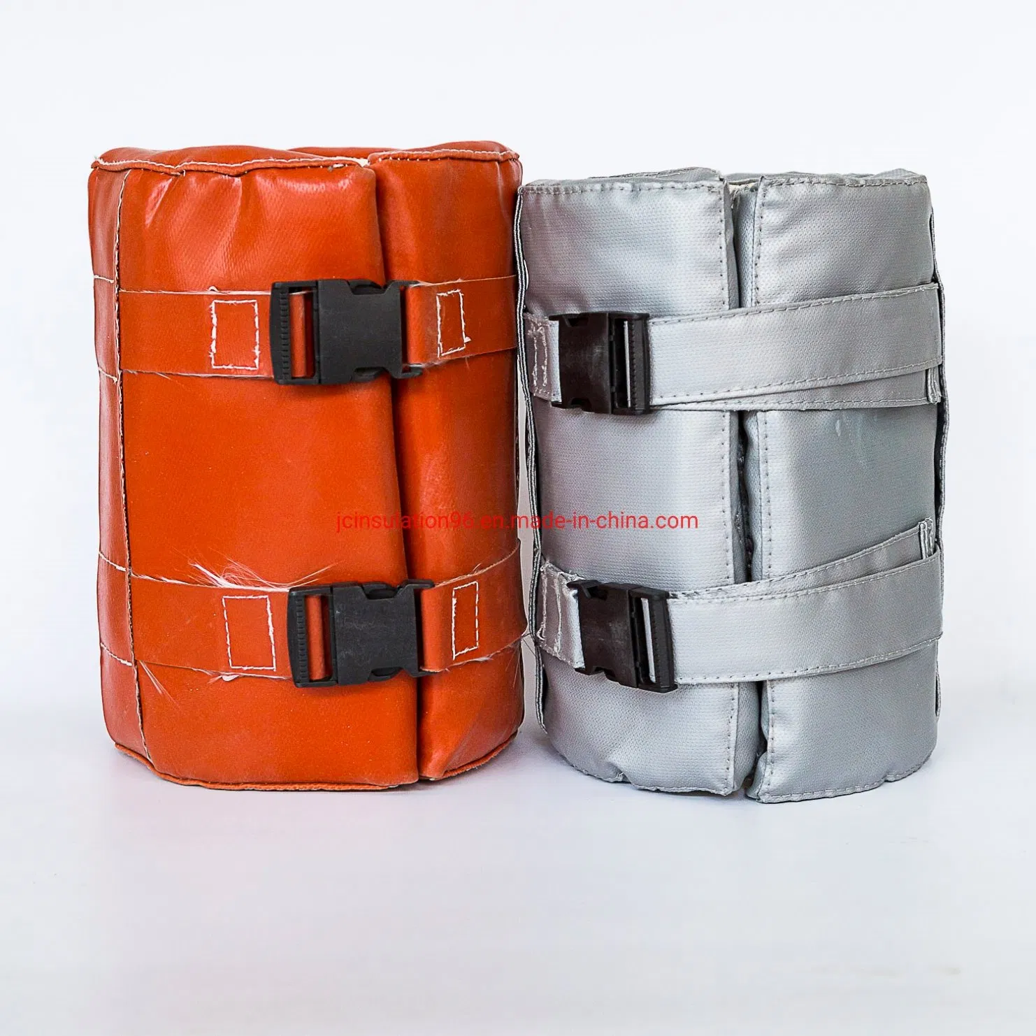 China Heat Thermal Insulation Jackets Removable Fiberglass Grey Cover with SGS Certification