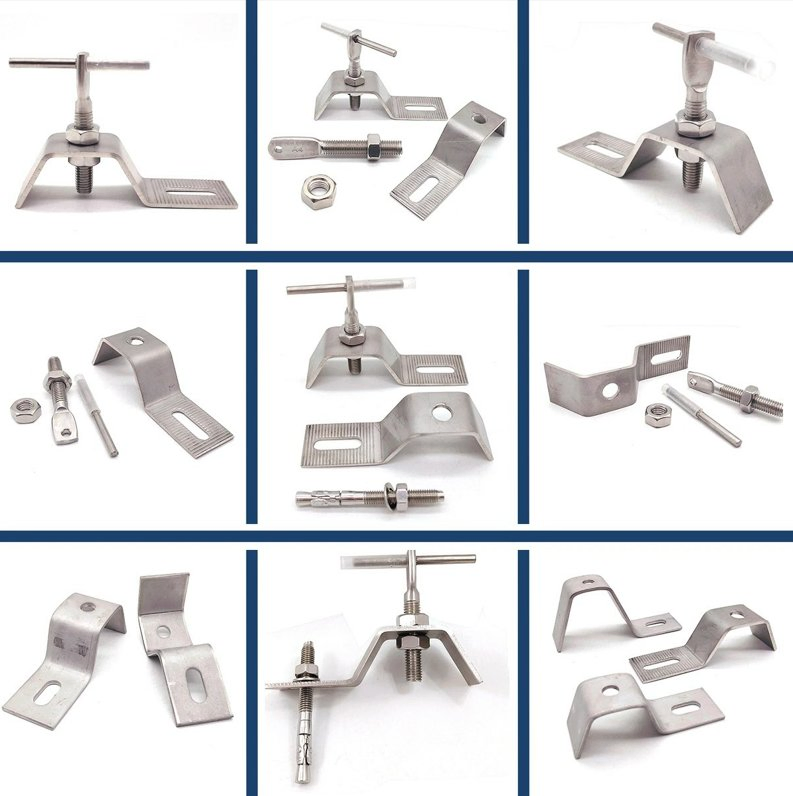 Customized Stainless Steel Stone Clamp Wall Bracket Marble Angle Stone Cladding Fixing System