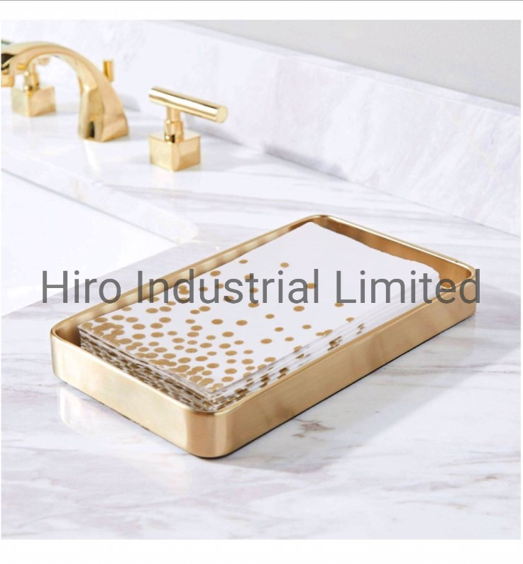 High Quality Disposable Dinner Paper Napkins with Logo Gold Stamping