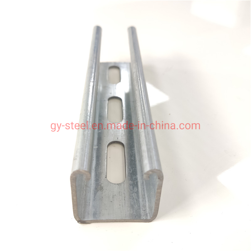 Hot DIP Galvanized Unistrut C Channel 41X41 41X21 41X52 for Solar Frame Installation