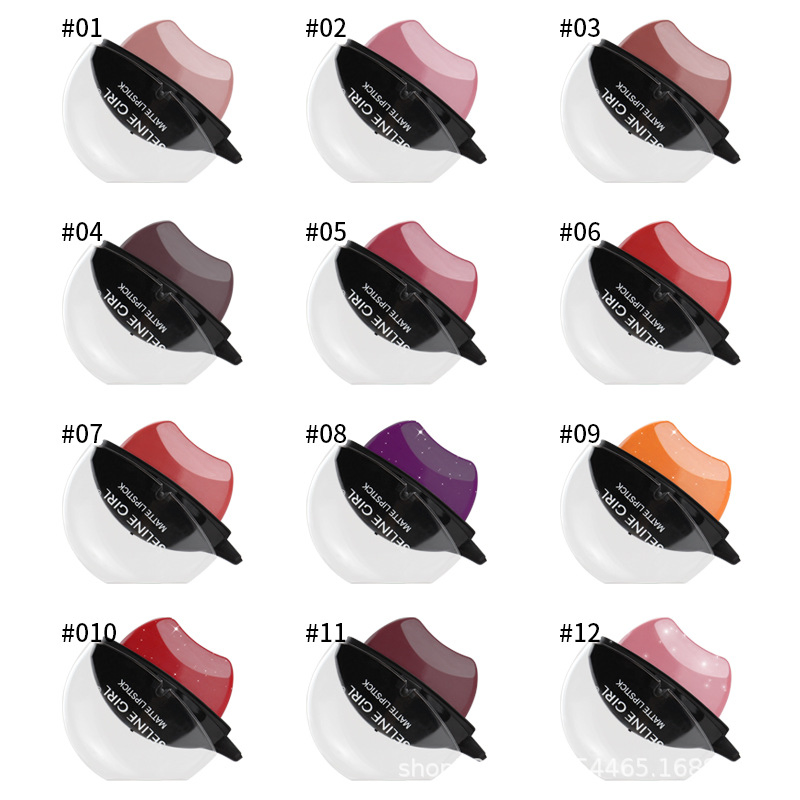 Seline Girl Lip Shaped Custom Private Label Matte Lazy Lipstick