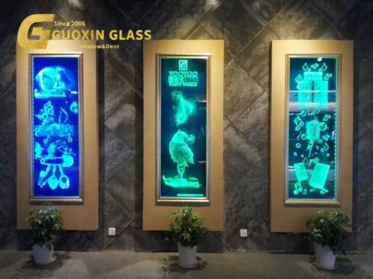 Premium 3D Laser Engraved LED Glass Art for Home Decor