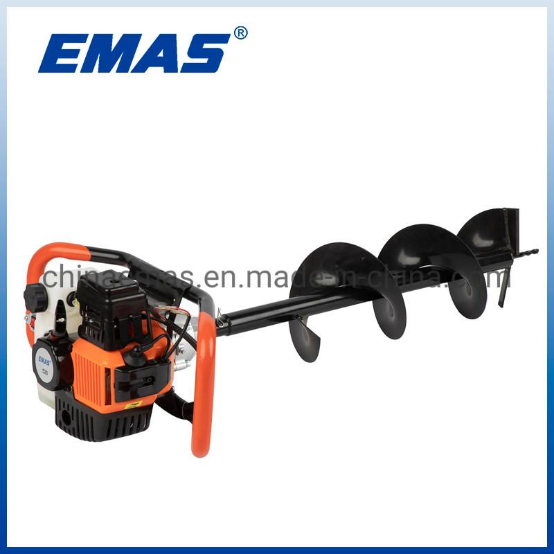 Emas Factory Price 43cc/52cc Earth Auger Drill for Agricultuer Use