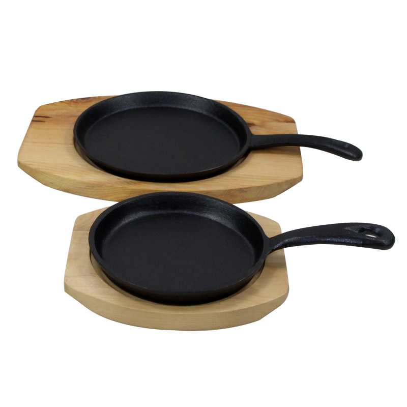 Factory Supply Preseasoned Cast Iron Frypan Set for Delicious Cooking