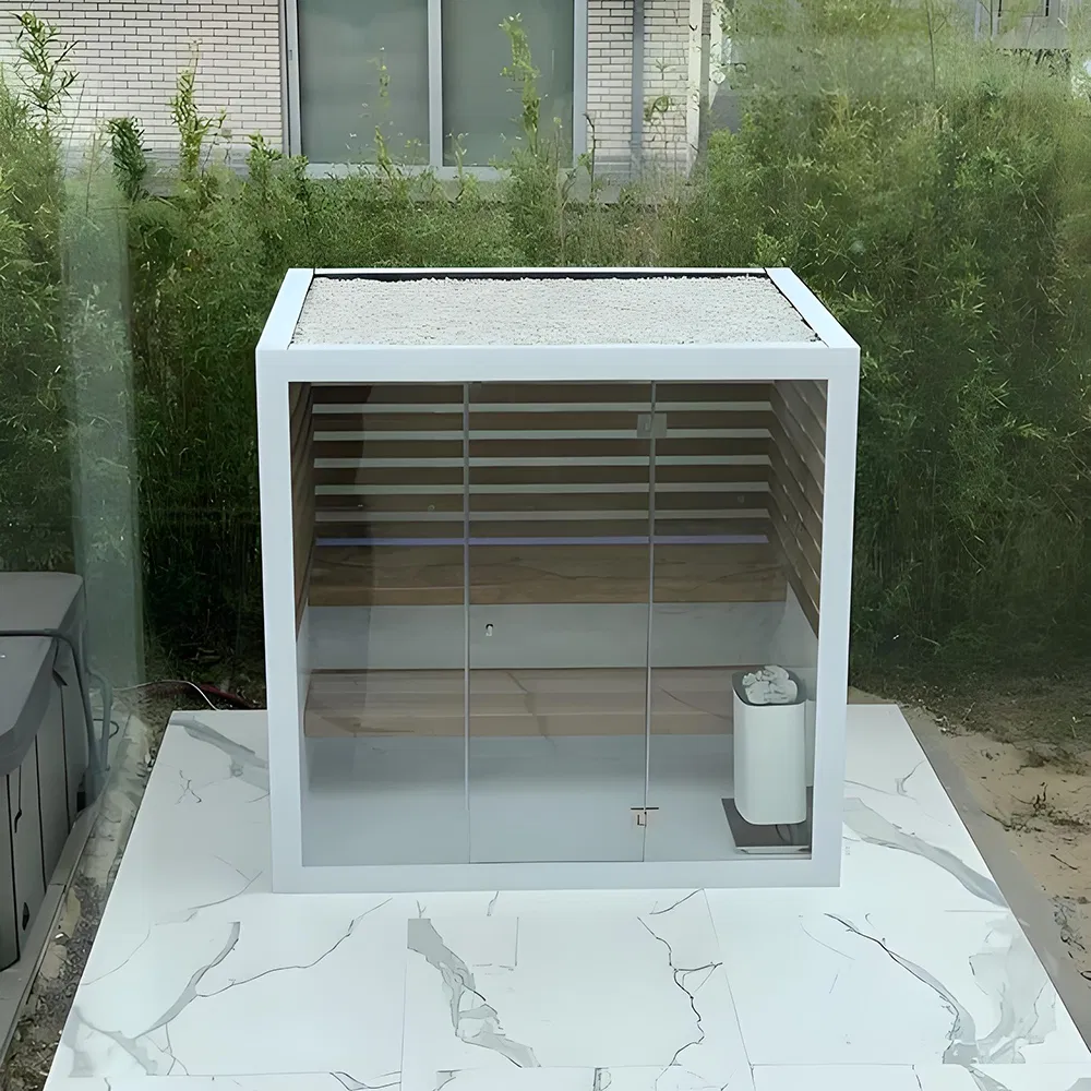 Premium Outdoor Cedar Steam Sauna Cabin for Relaxation