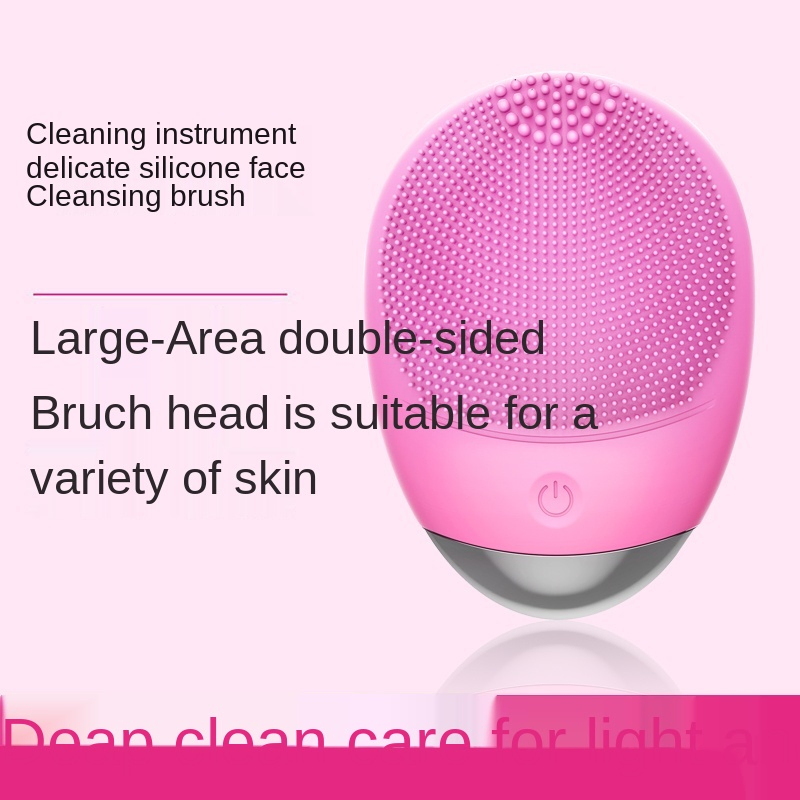 High Quality Silicone Deep Pore Cleansing Facial Cleansing Massage Sonic Facial Brush Face Washing Machine